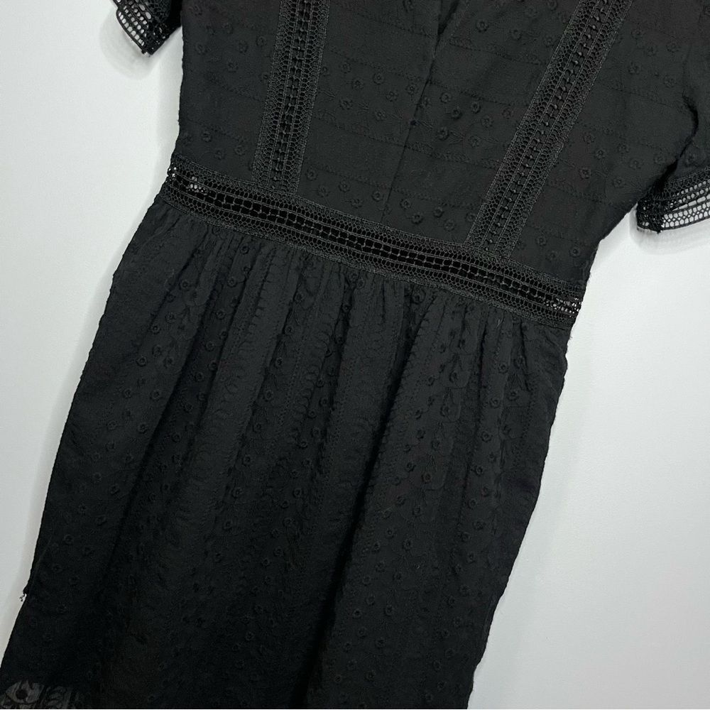 Abercrombie & Fitch A-Line Crochet Lace Square Neckline Mini Dress Size XSP - Picture 16 of 16